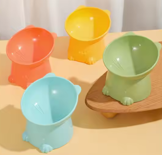 Ergonomic Tilted Cat Food Bowl