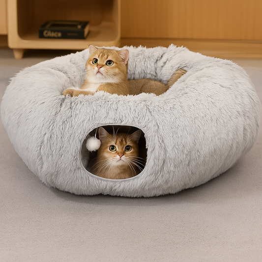Cat Tunnel with Bed